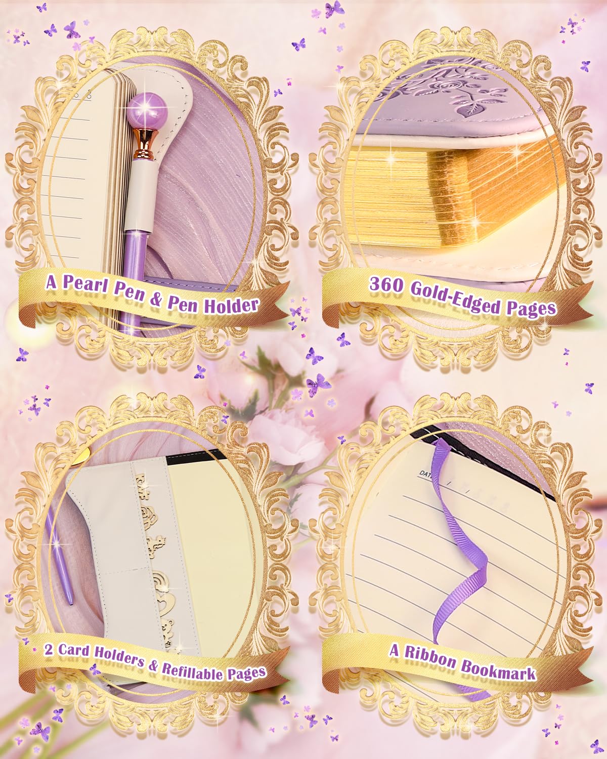 Hi! Sci Diary With Lock And Keys For Girls & Women, 360 Pages Journal With Lock For Girls Gift Ideas, Girls Locking Diary With P