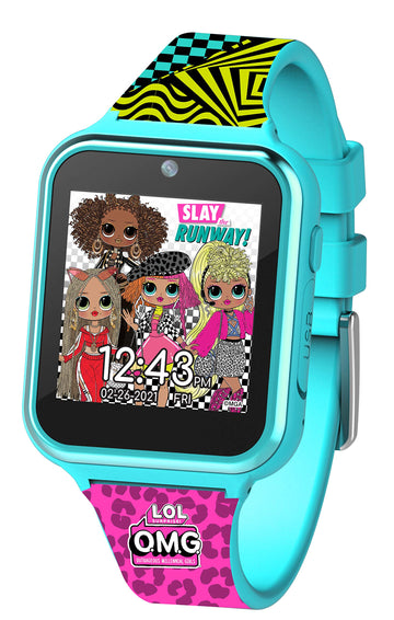 Lol Surprise Omg Kids Interactive Smart Watch With Camera, Games, Voice Recorder, Step Counter, 10 Stylish Watch Faces, Alarm, Timer, And Calculator - Trendy Fun Watch For Kids