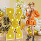 Imprsv Marquee Letters Gold 3Ft: Golden Party Decor - Light Up Letter X Large 3 Feet Tall - Party Decorations Letter For Birthda