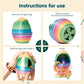 Flavery 3D Printed Snake With Egg - Gear Egg With Snake Inside, 24Inch Flexible Snake, Cute Rotary Egg, 3D Printed Gift Toys, Fi