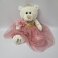 KINNEX COLLECTIONS SINCE 1997 20 Quince Anos Quinceanera Last Doll Teddy Bear with Dress (Centerpiece) ~ ARC16831-32 (Dusty Rose