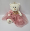 KINNEX COLLECTIONS SINCE 1997 20 Quince Anos Quinceanera Last Doll Teddy Bear with Dress (Centerpiece) ~ ARC16831-32 (Dusty Rose