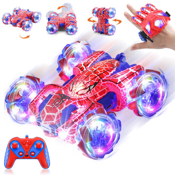 Punieayi Gesture Sensing Remote Control Car, 2.4Ghz RC Cars with Wholebody Light & Headlight, Hand Controlled Double Sided Recha