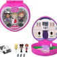 Polly Pocket X Clueless Collector Compact, Micro Dolls And Playset, 5 Themed Accessories Including Toy Car, Cher, Dionne, & Tai