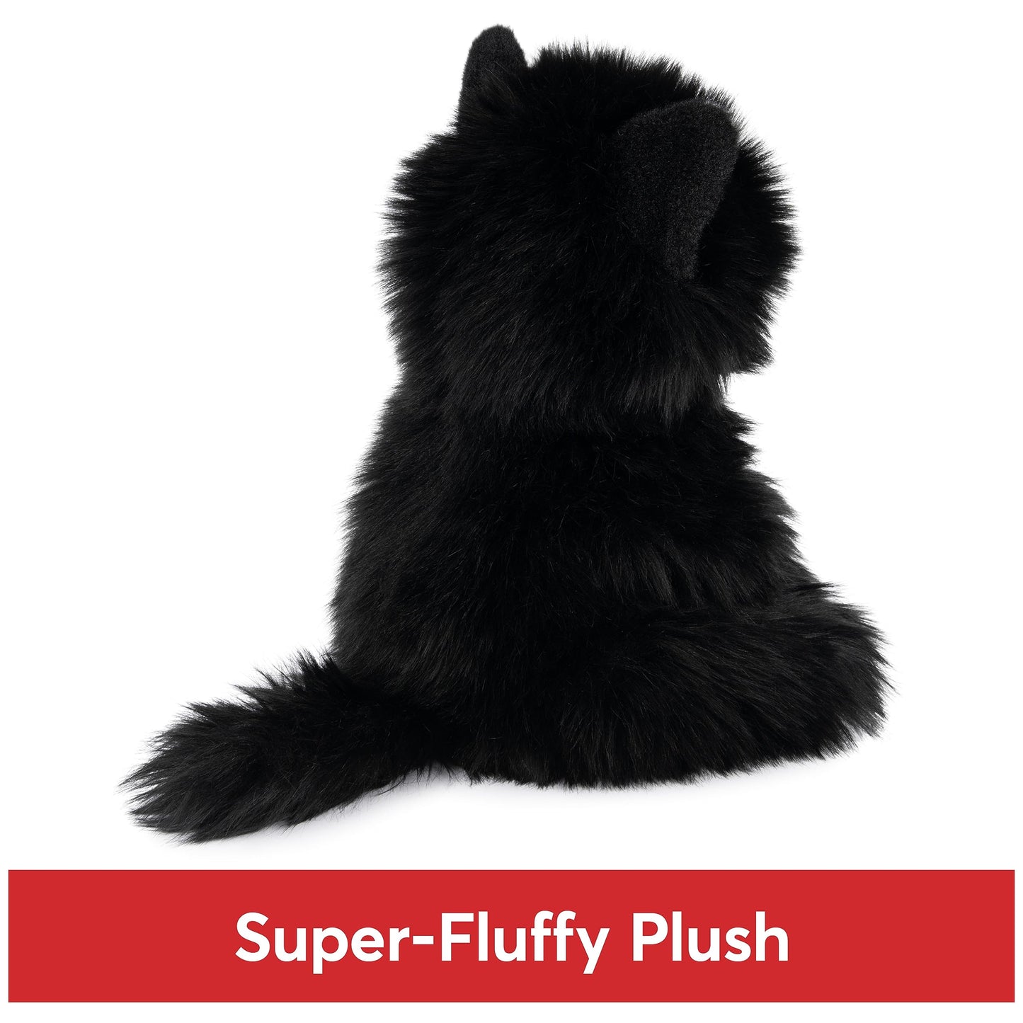 Gund Xavier Kitten Plush, Premium Cat Stuffed Animal For Ages 1 And Up, Black, 9