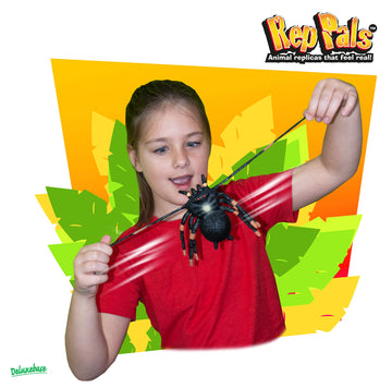 Rep Pals - Tarantula, Stretchy Toy from Deluxebase. Super Stretchy Animal replicas That Feel Real, Great for Kids