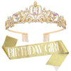 Birthday Tiara Crowns, Tiara For Women Ab Rhinestone, Happy Birthday Queen Tiara For Women, Birthday Crown For Girls, Birthday G