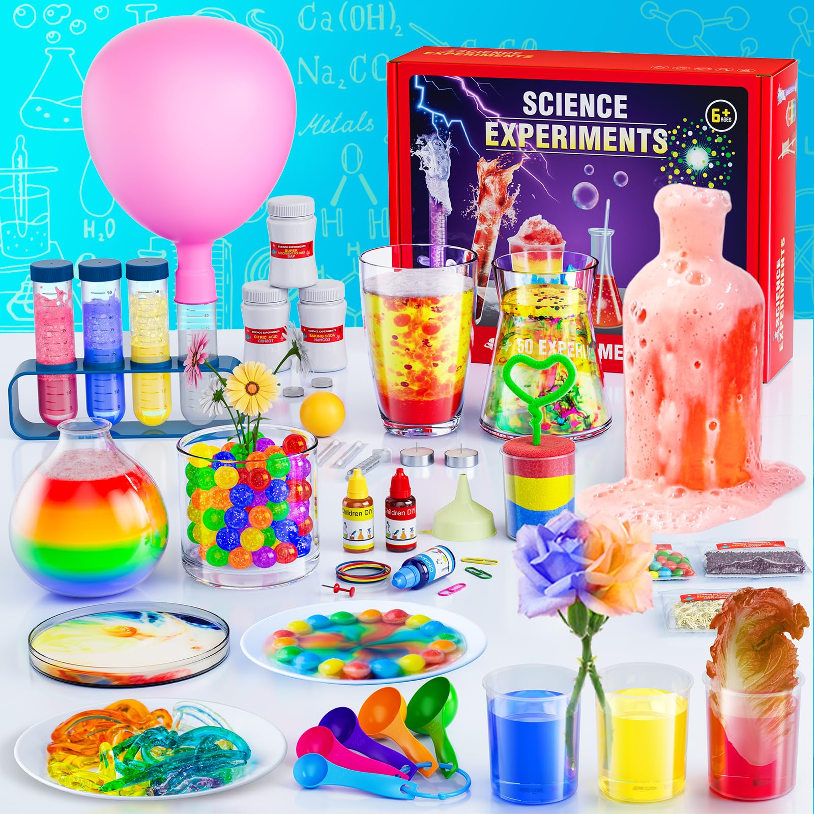 50+ Lab Experiments Science Kits For Kids - Stem Projects Educational Scientific Toys For Kids 4 5 6 7 8 9 10 12 Years Old, Christmas Birthday Gifts For Boys And Girls, Learning & Education