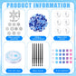 Beeveer 30 Sets Winter Snowflake Suncatchers Art Kits DIY Christmas Snowflake Suncatcher Crafts Paint Your Own Window Ornaments