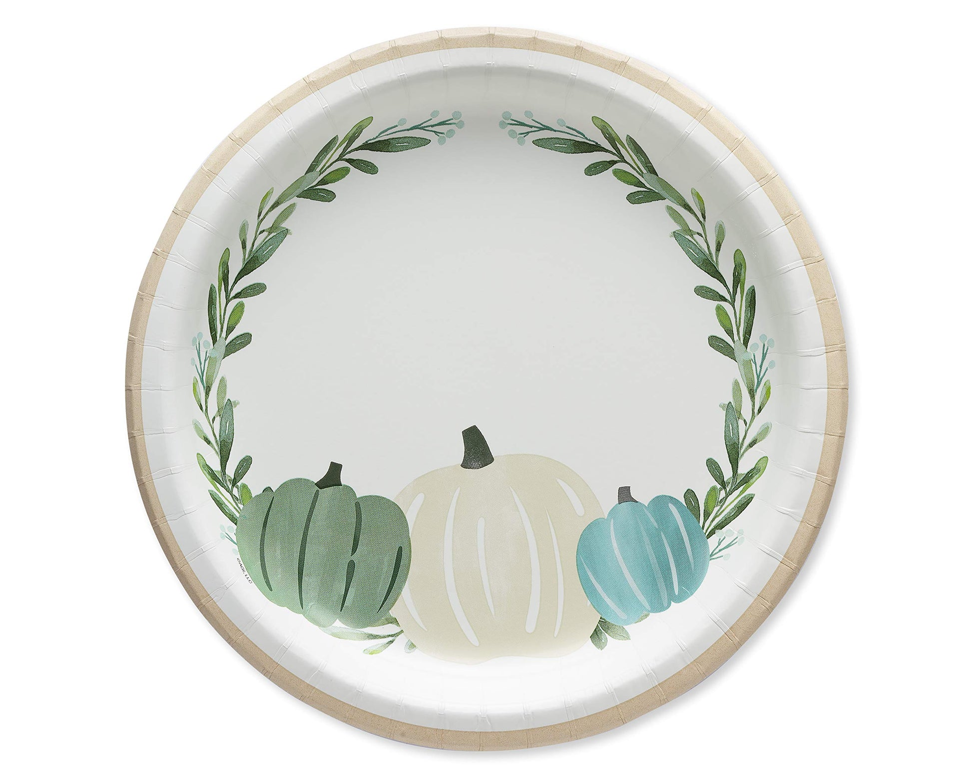 American Greetings 36-Count 9 in. Paper Dinner Plates, Pumpkin Thanksgiving Party Supplies