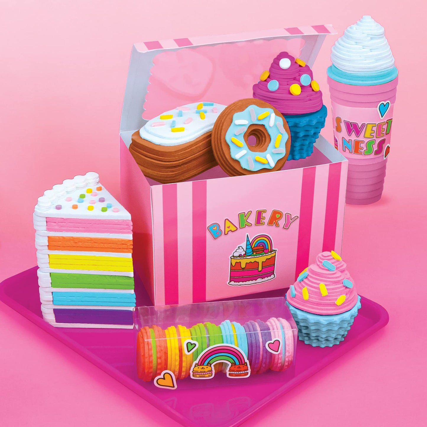 Fashion Angels - Sticker Stackers Set Confectionery, Foam Stickers For 3D Creations, Children'S Toy Food, Creative Activity, From 8 Years, F13195