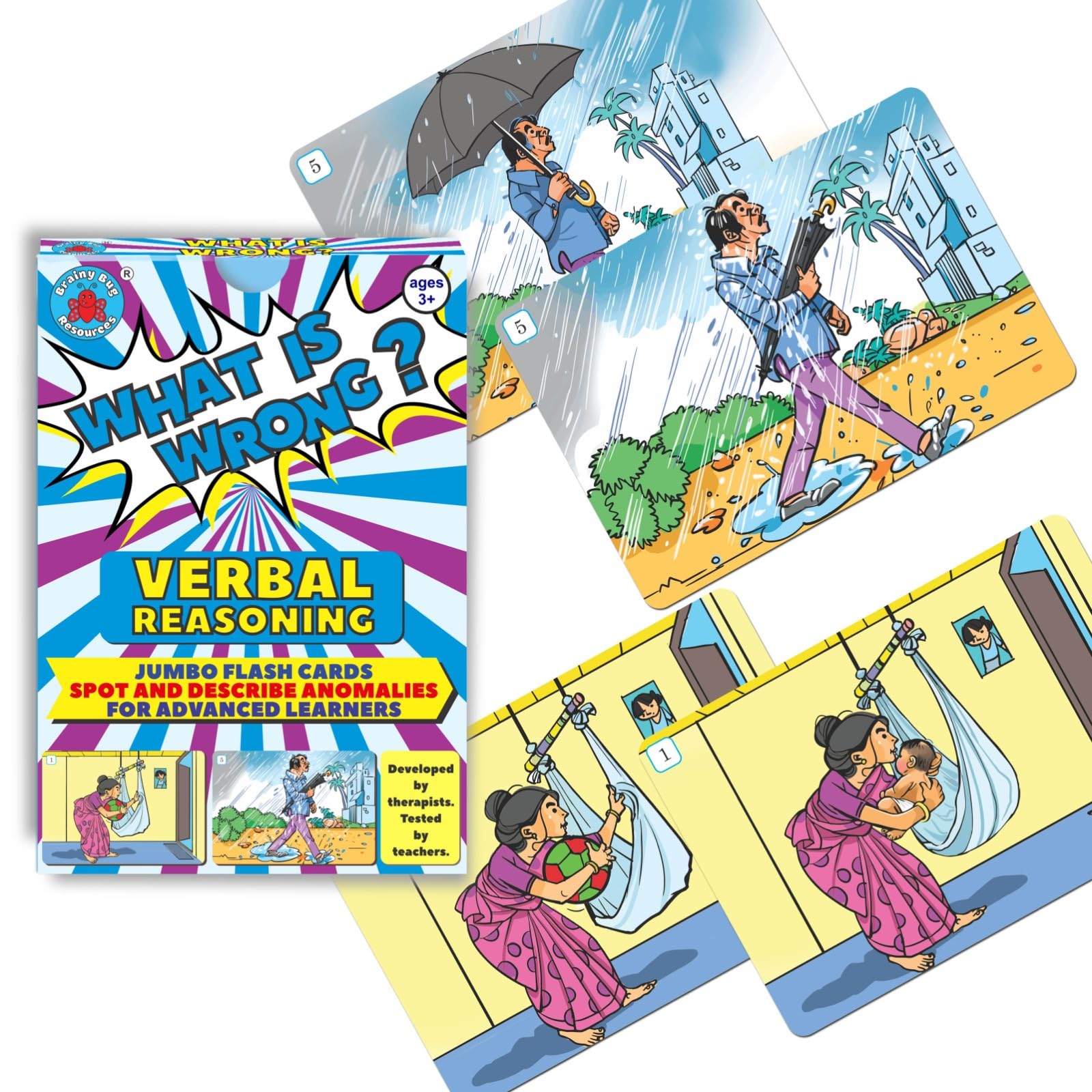 Brainy Bug Resources All Ages Flashcards And Resources For Teaching Language_Skills (WhatS Wrong)