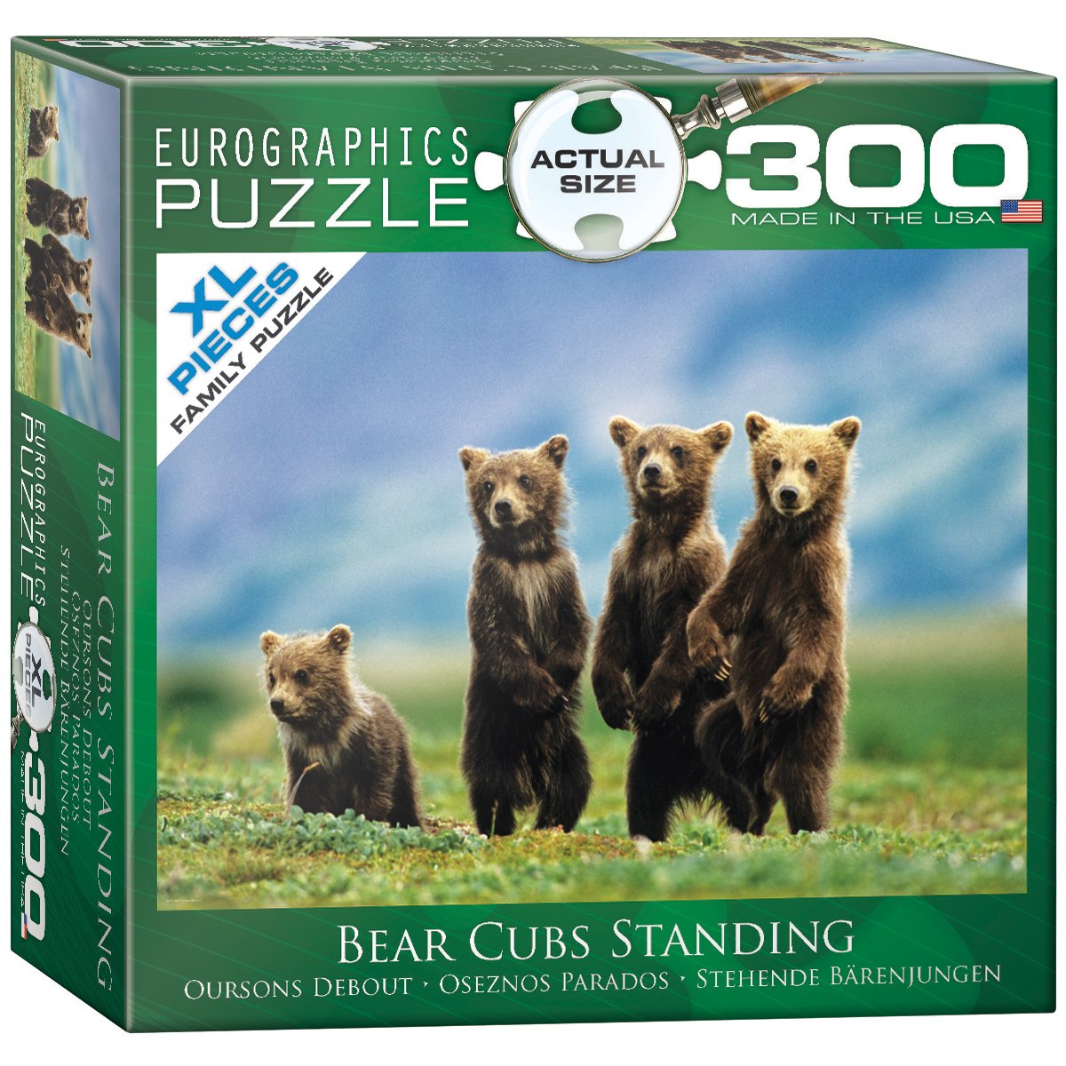 Bear Cubs Standing Puzzle, 300-Piece