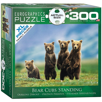 Bear Cubs Standing Puzzle, 300-Piece