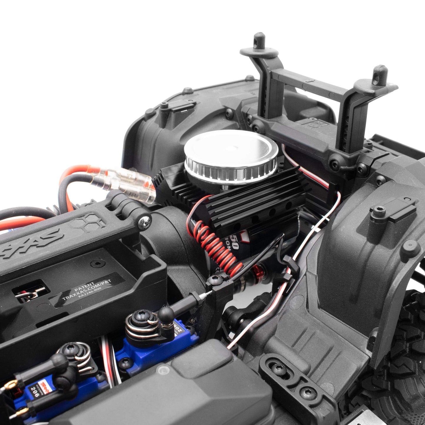 KYX Racing Alloy Motor Heatsinks & Cooling Fan for RC Crawler Car Axial SCX10 II 90046 Wraith D90 TRX4 540/550 Motor Accessories