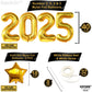 Katchon, Huge Foil Gold 2025 Balloons - 40 Inch | 2025 Graduation Balloons For Graduation Decorations 2025 | Class Of 2025 Balloons | 2025 Gold Balloons | Star Balloons | 2025 Graduation Decorations