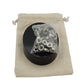 SanAndCo Magnetic Desktop Sculpture - Stacking Nuts - Small Silver Metal in Burlap Bag - Model 43234-228
