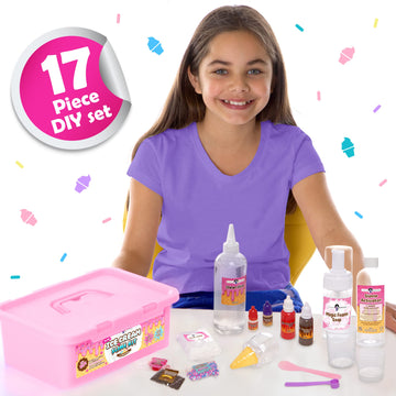 Original Stationery Mini Ice Cream Slime Kit, Girls Slime Kit To Make Ice Cream Slimes, Fun Butter Slimes For Girls Ages 7-12