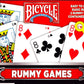 Bicycle Rummy Games Playing Cards
