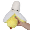 Squishable Mini Banana Plush Toy - 7" White/Yellow Polyester Stuffed Animal, Model 841024104806