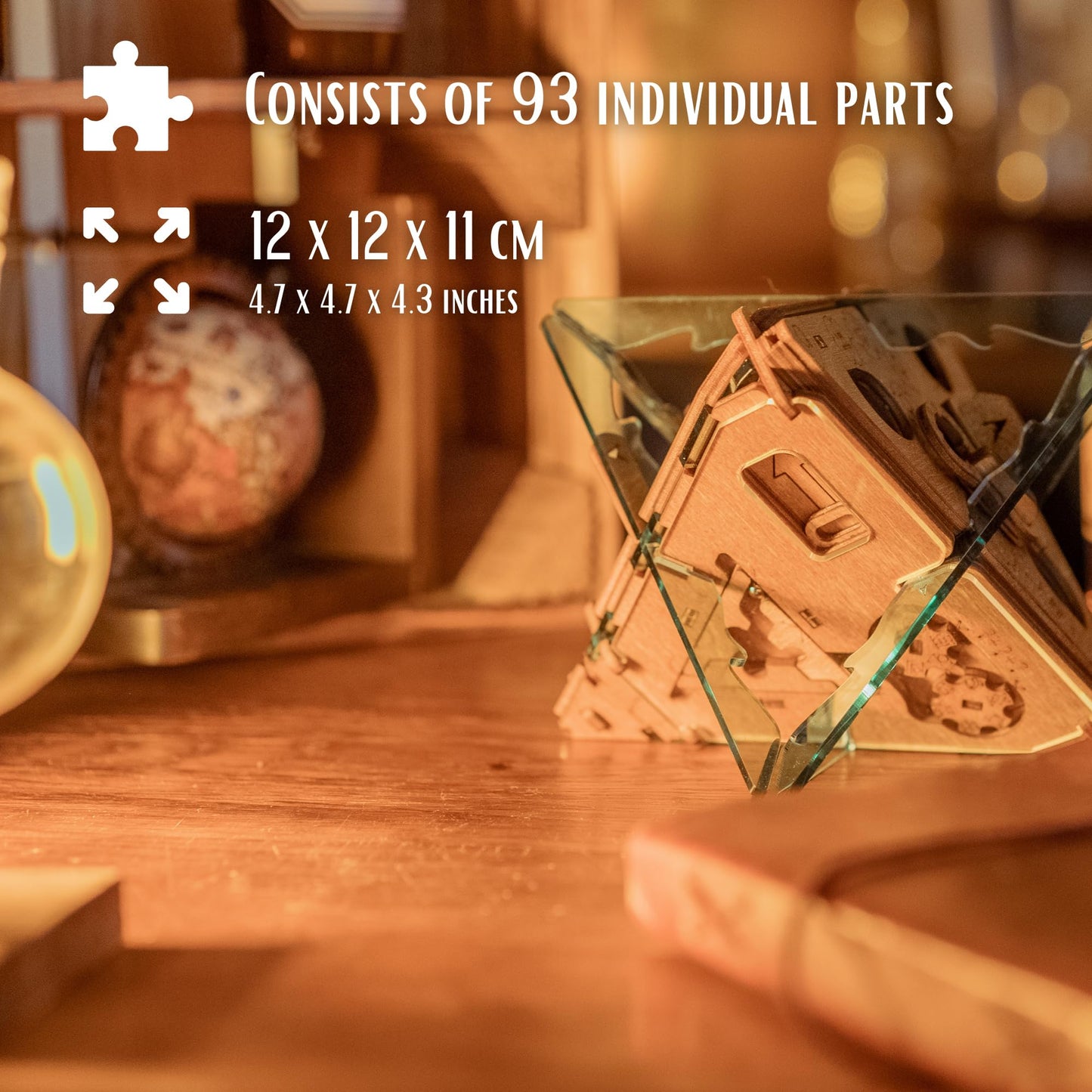 Puzzle Potato - Puzzle Box - 3D Brain Teaser Puzzle For Adults - Wooden Treasure Chest - Money Puzzle Box For Cash Gift - Escape