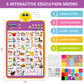 Alphabet Wall Chart, Talking Abc, Music Poster, Kids Learning Toys For Toddlers 2-4, Interactive Educational Toddler Montessori Toys, Birthday Gifts For Age 1 2 3 4 5 Year Old Girls Boys - Purple