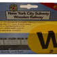 Muni Pals Munipals New York City Subway Wooden Railway (B Division) W Train/Broadway Local–Child Safe And Tested Wood Toy Train