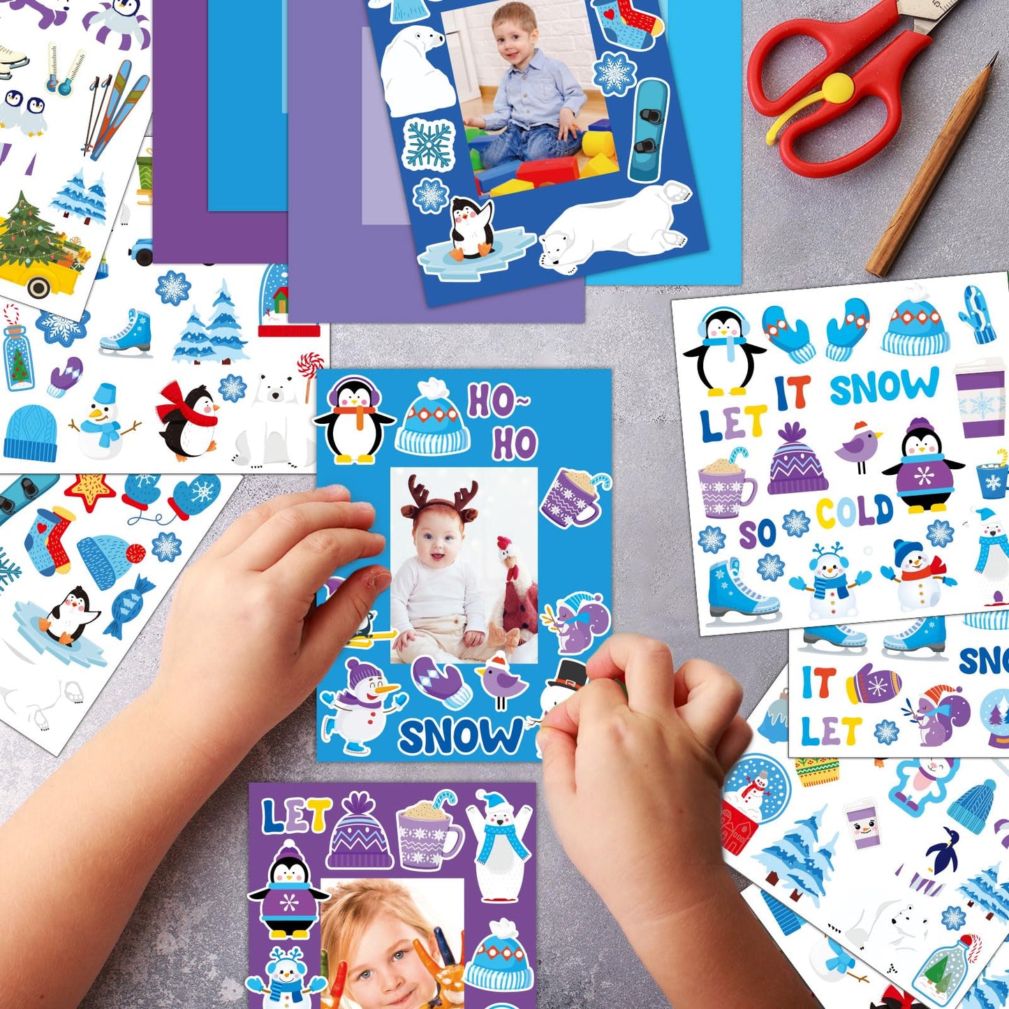 Qyeahkj 48 Sets Valentines Day Picture Frame Craft Kits with Easel Valentine s Day Craft Arts for Kids with Heart Stickers Vale