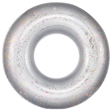 Moko Swim Rings With Glitter, 90Cm Diameter Inflatable Pool Float Swimming Pool Float Tube Round Shaped Swimming Tube Water Fun