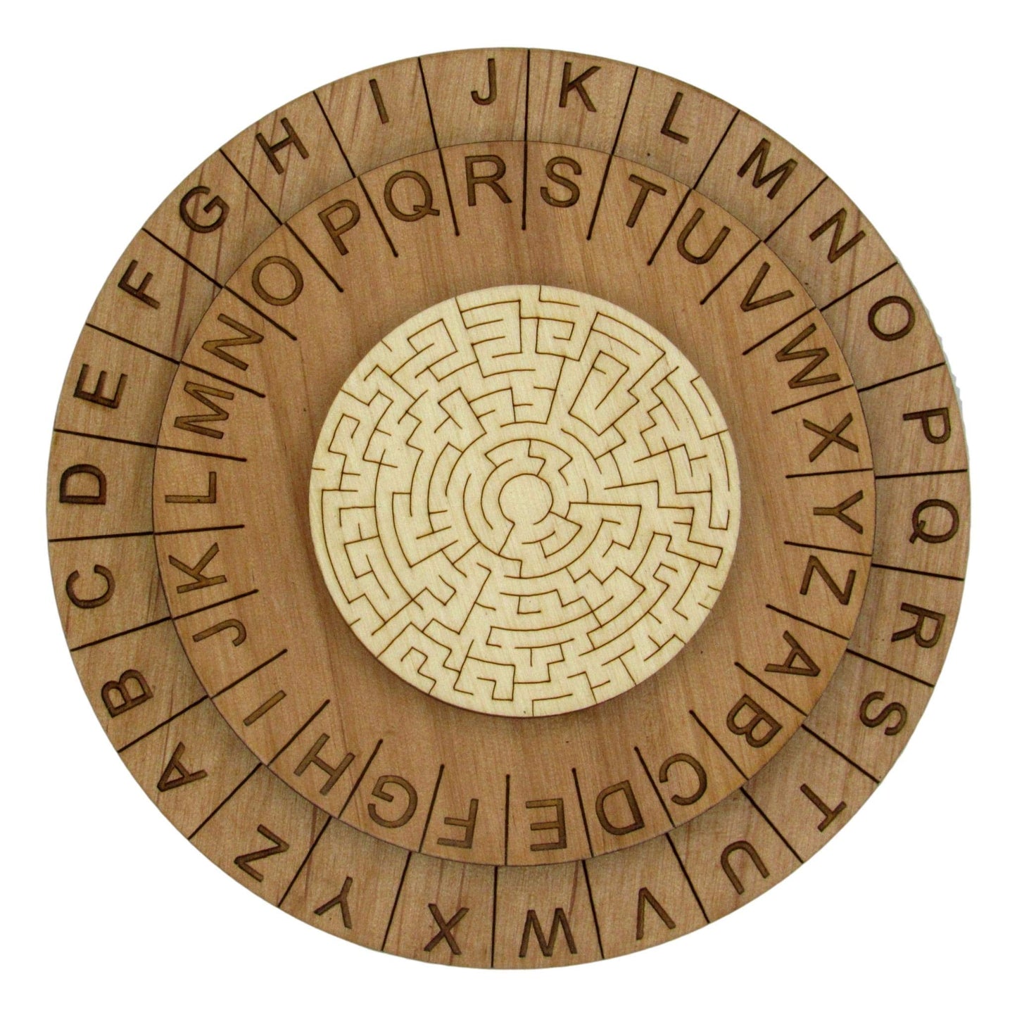 Labyrinth Cipher Wheel - enhanced Escape Room Decoder Ring and Escape Room Prop