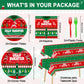 98 Pcs Christmas Ugly Sweater Party Supplies Tacky Sweater Party Plates Tablecloth Xmas Party Decorations For Christmas Holiday