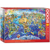 EuroGraphics 2000-Piece Crazy World Jigsaw Puzzle, Model 8220-5343, Cardboard Construction