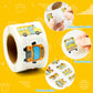 Beyumi School Bus Roll Stickers - 1000Pcs School Bus Stickers In 2 Rolls Back To School Waterproof Vinyl Cartoon Transportation Decals For Laptop Bottle Notebook Luggage Computer Classroom Decor Kids