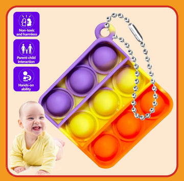 Dopwqaa 200 Pcs Mini Pop Bubble Fidget Toys For Party Favors, Pop Toy Bulk For Party Favor, Classroom Student Prizes Christmas E