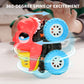 lalalark Monster Truck Toys for 3 4 5 Year Old Boys - 3 Pack Dinosaur Toys with Friction Power 360 Rotating Push and Go Cars - B
