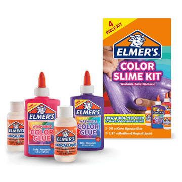 Elmer'S Color Slime Kit, 2-Count + 2-Activator, Pink/Purple