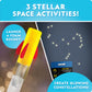 National Geographic Mega Space Activity Kit - Glow In The Dark Science Craft Kit For Kids With 100+ Pieces, Launch A Rocket, Cre