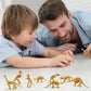 Havagdtm 150Pcs Dinosaur Fossil Skeleton Dinosaur Skeleton Toys Assorted Figures Dino Bones For Birthday Party Science Play Dino Sand Dig Party Favor Decorations 2.5Inch