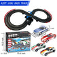 Agm Mastech Slot Car Race Track Sets With 4 Exquisite Slot Cars, Battery Or Electric Car Track, 2 Controllers, Lap Counter, Gift