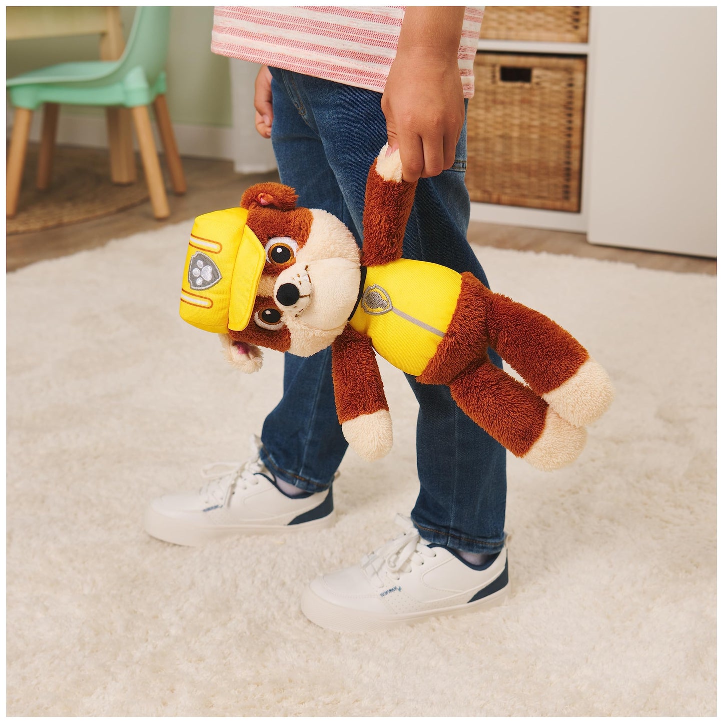 GUND PAW Patrol Rubble Plush Toy, 13" Premium Stuffed Animal, Yellow/Brown, Model 6067743, Ages 1 & Up
