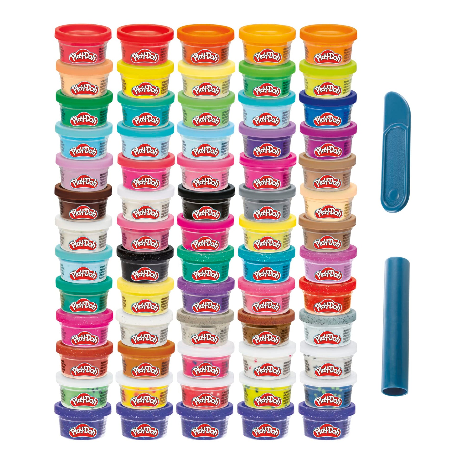 Play-Doh Ultimate Color Collection 65-Pack Of Modeling Compound, Non-Toxic, 1-Ounce Fun Size Cans, Includes Sapphire, Sparkle, C