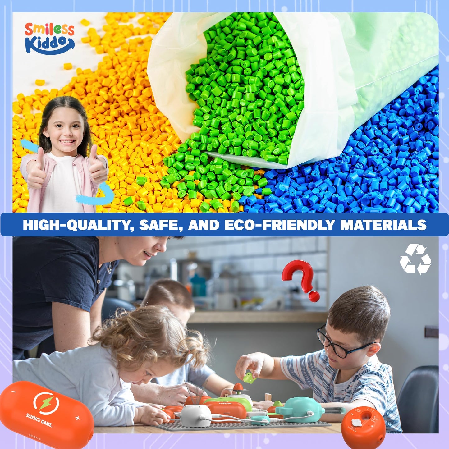 Science Kits For Kids - Stem Kits For Kids, Electronics Exploration Kit, 140+ Projects, 10+ Circuit Parts, Stem Educational Toy