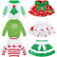 6 Pcs Christmas Elf Doll Clothes Sweater Skirt Elf Doll Accessories Outfit Knitted Santa Clothing for Doll Holiday Xmas  Doll is Not Included Package (Simple)
