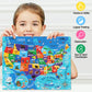 Lelemon United States Map Puzzles For Kids Usa Map Jigsaw Puzzles In A Metal Box America Map Learning Educational Toys Gifts For Boys Girls