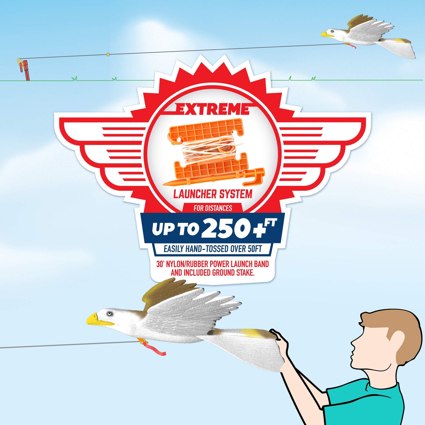 Geospace Geoglide™ Soaring Hawk Glider Kit With 33 Inch Wingspan