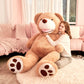Ikasa Giant Teddy Bear Plush Toy Stuffed Animals(Brown,78 Inches)