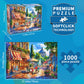 Jigsaw Puzzles for mature-themeds 1000 Piece Puzzle for mature-themeds 1000 Pieces Puzzle 1000 Pieces-European City Street View