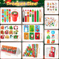 BenLouis Christmas School Stationery Set Party Favors Xmas Classroom Gift Prizes Bulk for Students Kids Holiday Stockings Pinata