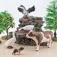 Lc Joycre 5Pcs Goose Toy Goose Figurine Cow Toy Piggy Animal Figure For Toddlers Preschool Animals Figures Eduactional Project D