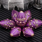 ARUOHHA DND Metal Dice Copper Purple Dragon Egg Dice with Rotating Dragon Egg Shell, Dungeons and Dragons Role Playing Game RPG